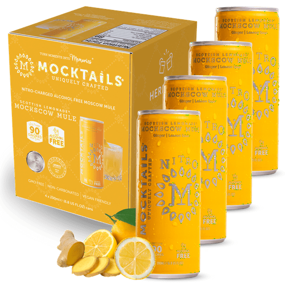 Non Alc Moscow Mule Nitro, 6.8 oz, 4 Pack