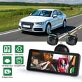 thumbnail image 1 of Moclever 1080P Baby Car Camera for 2 Kids, Dual Channel Car Baby Monitor with 120°Wide View 6.86in HD Split Screen Night Vision, Black, 1 of 16