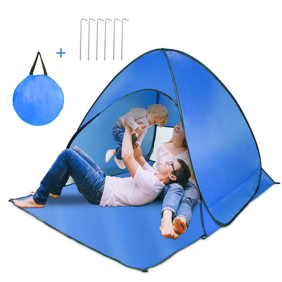 Moclever 2/3 Person Camping Tent,Pop Up Beach Tent Sun Shade Shelter Anti-UV Automatic Waterproof Tent Canopy Outdoor Beach Camping Fishing Park Lake