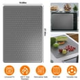 thumbnail image 1 of Moclever 27.95x19.69in Electric Stove Cover, Silicone Stove Top Protector 464℉ Heat Resistant Dishwasher Safe Waterproof for Most Standard Stove Tops, Dark Gray, 1 of 12