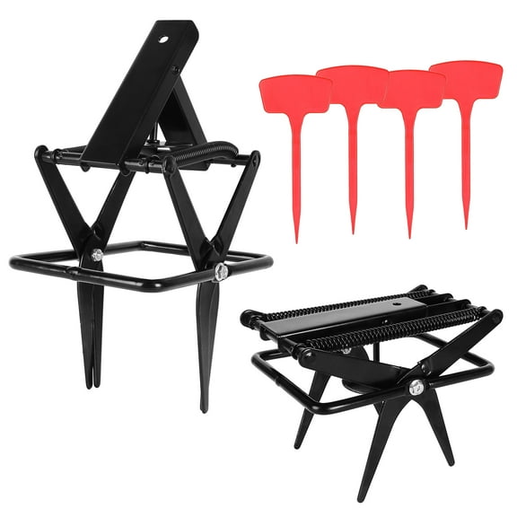 Moclever 2Pcs Upgraded Outdoor Metal Mole Trap Easy Setup Reusable Mole Trap for Lawn Garden Yard, Silver