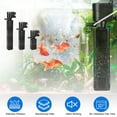 thumbnail image 1 of Moclever 4 in 1 Aquarium Filter for Under 110Gallon Fish Tank, 20W Submersible Aquarium Filter with Biochemical Cotton Filter for Saltwater Freshwater, Black, 1 of 13