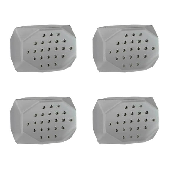 Moclever 4 Pack Jawline Exerciser for Men Women, 50lbs Resistance Silicone Jaw Exerciser for Intermediate Users, Gray