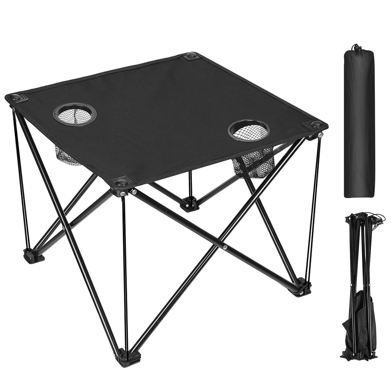 Tavolo Da Picnic Pieghevole HDFL Rosso – Portatile Per Campeggio Con Borsa Inclusa