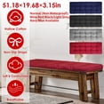 thumbnail image 1 of Moclever Outdoor Bench Cushion, 51x20″ Furniture Non Slip Bench Seat Cushion for Garden Patio, Light Grey, 1 of 12