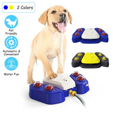 Step-On Pet Water Fountain - Foot Activated Outdoor Dog Water Dispenser With Hose