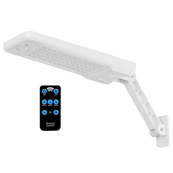 Moclever Outdoor Solar Wall Lights, IP65 Waterproof 120° PIR Motion Sensor Light with 60LEDs, White