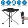 thumbnail image 1 of Moclever Ultra-Lightweight Stainless Steel Folding Camping Stool, 1.13lbs Portable Backpacking Stool with Carry Bag Supports 330lbs for Outdoor Events, 1 of 9