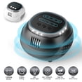 thumbnail image 1 of Moclever Ultrasonic Rodent Chaser Rat Repellent with 4 Modes 4-65KHz Strobe Light 4 Timer 1292sq.ft Coverage for Mouse Rats Squirrels Bats, Black, 1 of 13