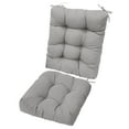 thumbnail image 1 of Moclever Waterproof Rocking Chair Cushion, 2Pcs Polyester Filling Back and Seat Cushion with Non-Slip Ties for Indoor Outdoor Car, 1 of 12