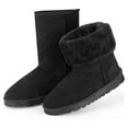 thumbnail image 1 of Moclever Women Snow Boots Suede Mid-Calf Boots Warm Lining Shoes, 1 of 6