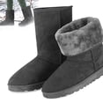 thumbnail image 1 of Moclever Women Snow Boots Suede Mid-Calf Boots Warm Lining Shoes, 1 of 10