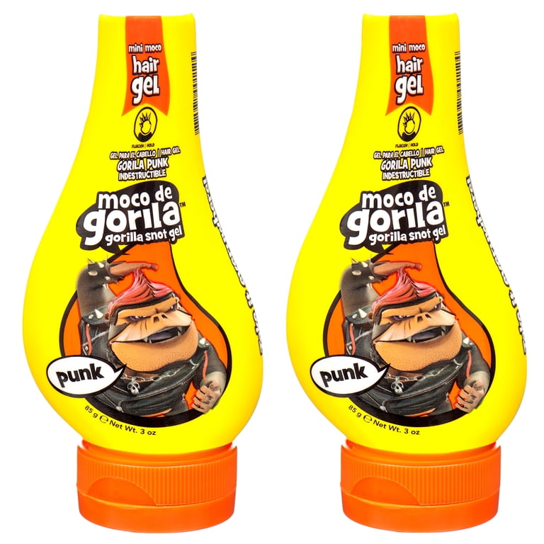 Moco de Gorila Punk Hair Gel, Travel Size 3 oz, 2 Pack, Long