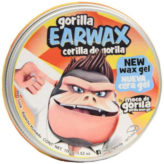 Moco de Gorila Wet Effect Gorilla Earwax , Hair Styling Putty, Long-lasting Hold, 3.52 oz (2 Pack)