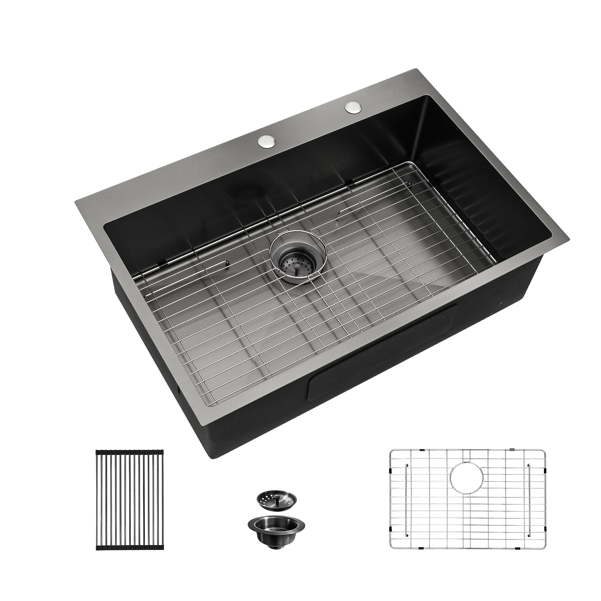 Mocoloo 30 by 22 Inch Stainless Steel Undermount Single Bowl Kitchen Sink