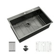 thumbnail image 1 of Mocoloo 30 by 22 Inch Stainless Steel Undermount Single Bowl Kitchen Sink, 1 of 8