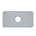 thumbnail image 1 of Mocoloo Silicone Sink Mat Kitchen Sink Protectors for Kitchen Sink, 26"x 14" Sink Mat Grid Non-Slip Folding Sink for Bottom of Farmhouse Stainless Steel Porcelain Sink Pad, Flower Cutout Pattern, 1 of 9