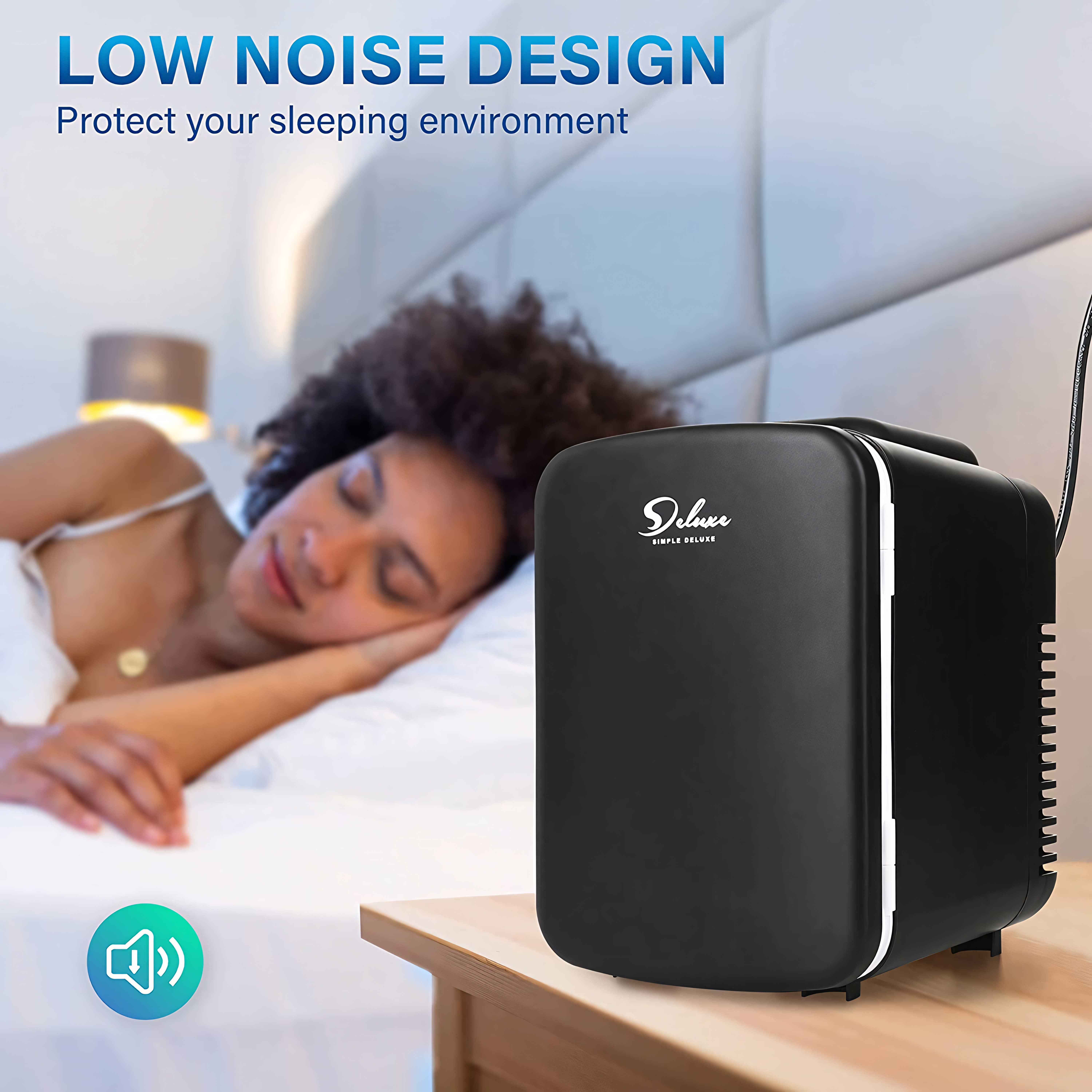 Mocoloo Simple Deluxe Mini Fridge Can Portable Cooler & Warmer Freon