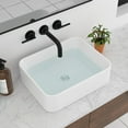 thumbnail image 1 of Mocoloo Vessel Bathroom Sink Rectangular Above Counter White 19x15 inches Porcelain Ceramic Sink, 1 of 6