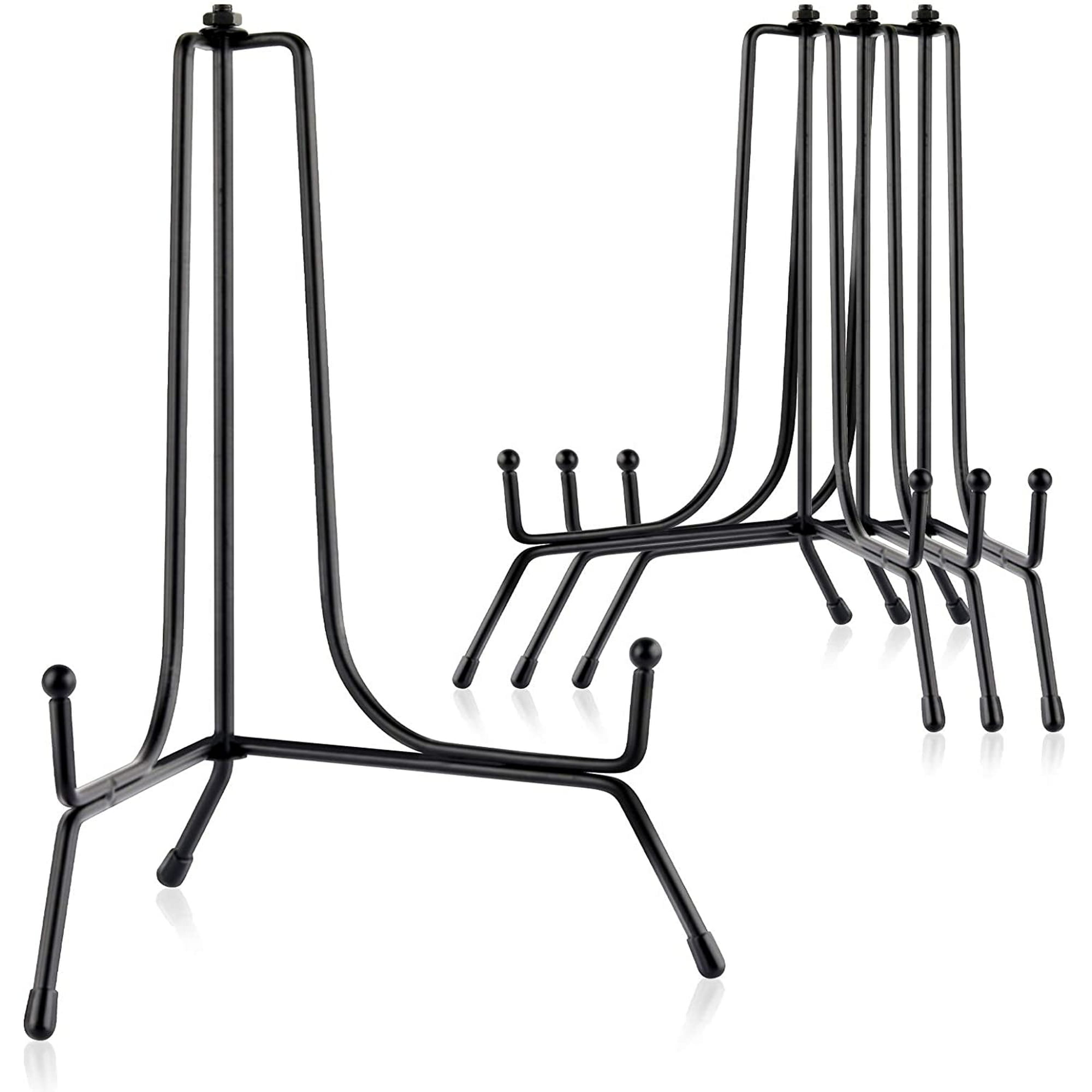 Mocoosy Display Stands 4 Pack Black Iron Plate Photo Frame Easel for ...