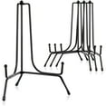 thumbnail image 1 of Mocoosy 4 Pack 8 Inch Improved Anti-Slip Plate Stands for Display, Plate Holder Display Stand, Picture Frame Holder Stand, Black Iron Easel Stands for Photo, Decorative Plate, Tablets and Table Art, 1 of 7