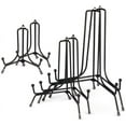 thumbnail image 1 of Mocoosy 6 Pack 3 Size Improved Anti-Slip Plate Stands for Display, 4 6 8 Inch Plate Holder Display Stands, Black Iron Wire Easel Frame Stand for Pictures, Photos, Decorative Platter, and Table Art, 1 of 8