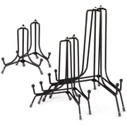 Mocoosy 6 Pack 3 Size Improved Anti-Slip Plate Stands for Display, 4 6 8 Inch Plate Holder Display Stands, Black Iron Wire Easel Frame Stand for Pictures, Photos, Decorative Platter, and Table Art