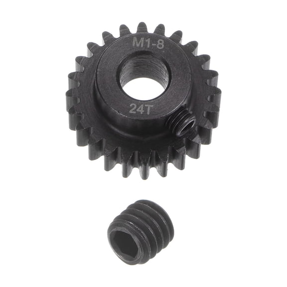 Mod 1 24T Pinion Gear 8mm Bore Hardened Steel Motor Rack Spur Gear for RC Car Truck Gear Drive