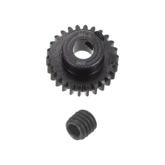 Mod 1 26T Pinion Gear 8mm Bore Hardened Steel Motor Rack Spur Gear for RC Car Truck Gear Drive