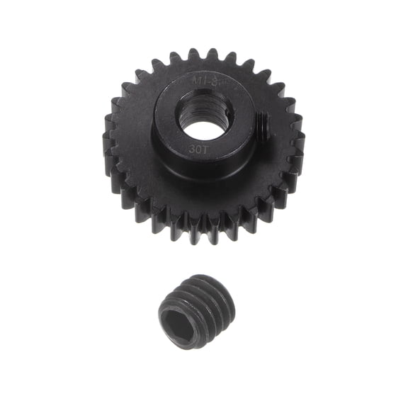Mod 1 30T Pinion Gear 8mm Bore Hardened Steel Motor Rack Spur Gear for RC Car Truck Gear Drive
