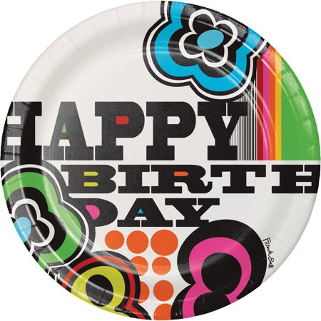 Mod Birthday Dinner Plates
