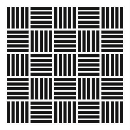 Mod Checkerboard 6 x 6 Stencil - The Crafters Workshop
