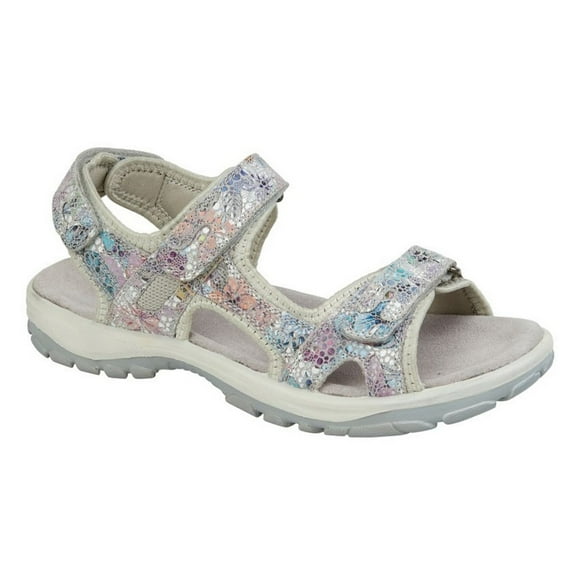 Mod Comfys Womens Floral Leather Sports Sandals
