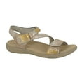 thumbnail image 1 of Mod Comfys Womens Foil Print Suede Sandals, 1 of 3