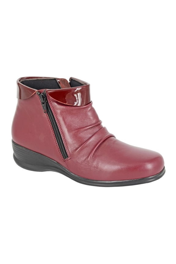 Womens Softie Leather Ankle Boots