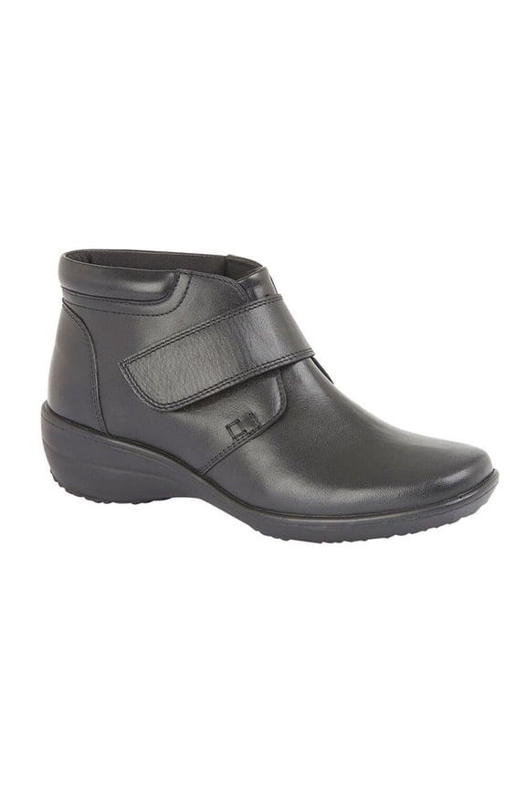 Womens Softie Leather Extra Wide Ankle Boots