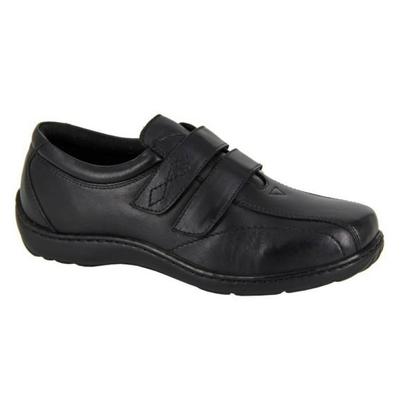 Mod Comfys Womens Softie Leather Extra Wide Casual Shoes