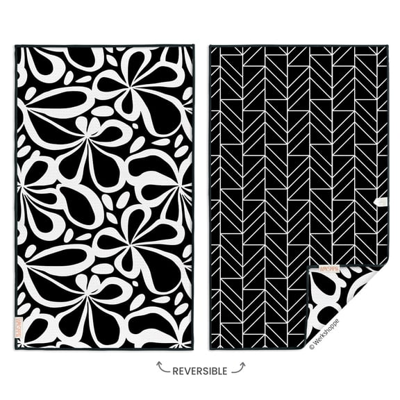 Mod Floral Tile Microfiber Dish Towel