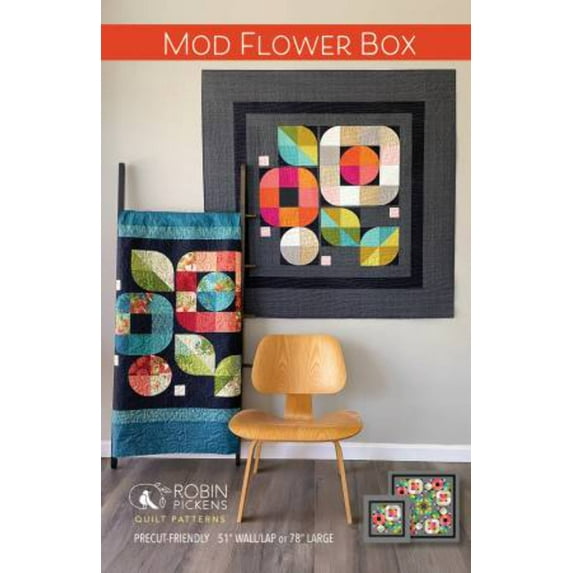 Mod Flower Box Quilt Pattern