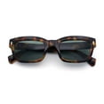 thumbnail image 1 of Mod Gentleman Style Hipster Narrow Thick Horn Rim Mod Sunglasses Tortoise - Green, 1 of 7