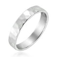 thumbnail image 1 of Mod Hammered Texture 4mm Band Sterling Silver Ring-6, 1 of 6