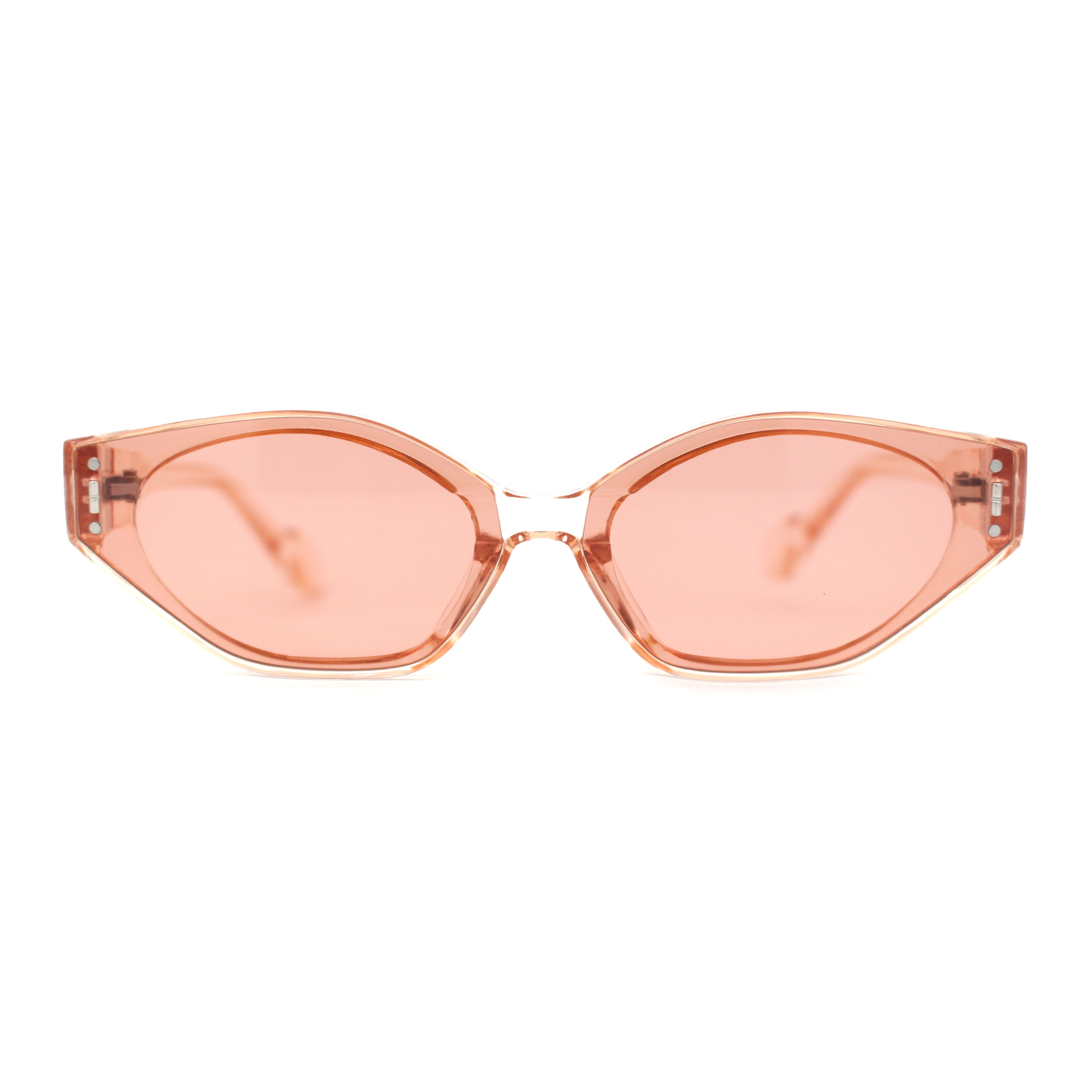 Elegant Pink Sunglasses Clear Geek-Chic Square Geometric Tinted Sunglasses with Pink  main image 4