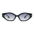 thumbnail image 1 of Mod Inset Lens Elegant Cat Eye Plastic Fashion Sunglasses Black Tortoise Smoke, 1 of 4