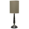 thumbnail image 1 of Mod Lighting and Decor Traditional Candlestick Table Lamp with Drum Shade - 22.75" - Black and Brown, 1 of 9