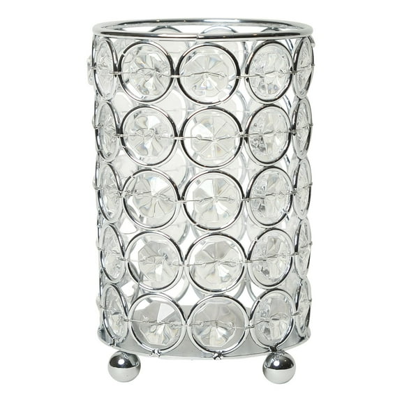 Mod Lighting and Decor Ellipse Crystal Candle Holder - 5" - Clear