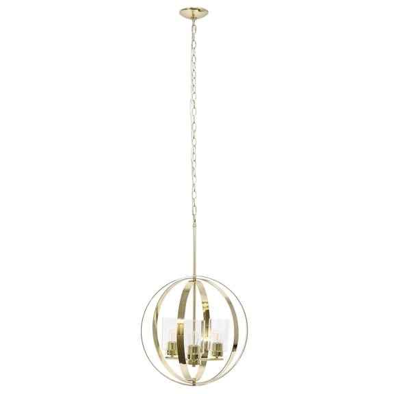 Mod Lighting and Decor Globe Hanging Pendant Ceiling Light Fixture - 64" - Gold