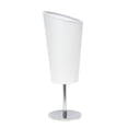 thumbnail image 1 of Mod Lighting and Decor Mini Table Lamp with Angled Shade - 12.5" - Silver and White, 1 of 7