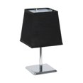 thumbnail image 1 of Mod Lighting and Decor Mini Table Lamp with Square Tapered Shade - 9.75" - Silver and Black, 1 of 7