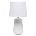 thumbnail image 1 of Mod Lighting and Decor Pleated Base Table Lamp with Tapered Shade - 17.5" - White, 1 of 9