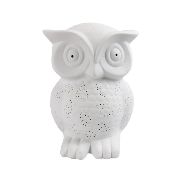 Mod Lighting and Decor Standing Owl Table Lamp - 9.75" - White